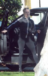 Erika Jayne in a Black Adidas Track Jacket