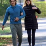 Gwyneth Paltrow in a Black Outfit Was Seen Out with Her Husband Brad Falchuk in The Hamptons in New York 11/24/2022