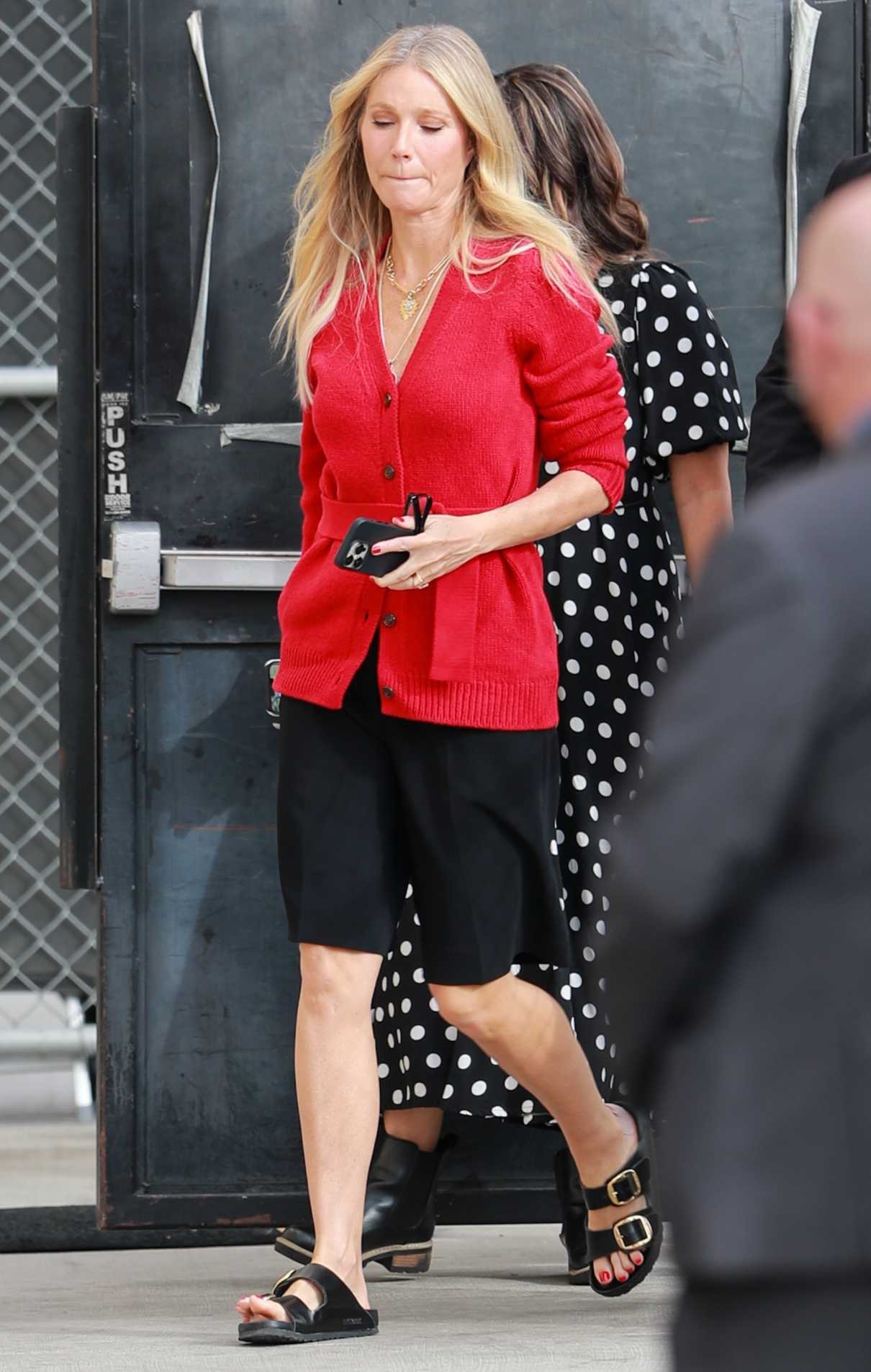 Gwyneth Paltrow in a Red Cardigan