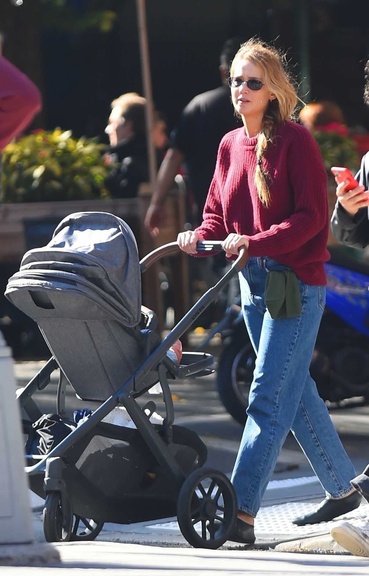 Jennifer Lawrence in a Red Sweater