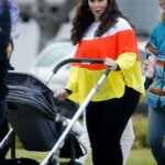 Jennifer Love Hewitt in a Halloween Ensemble Walks with Her Son in Pacific Palisades 10/31/2022
