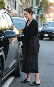 Katharine McPhee in a Black Dress