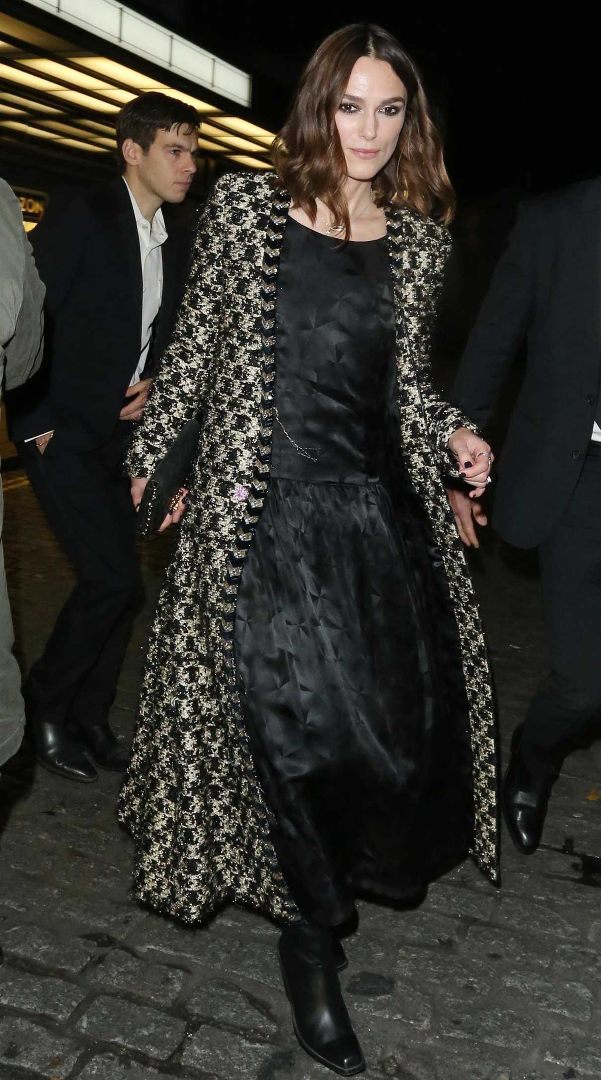 Keira Knightley in a Black Dress
