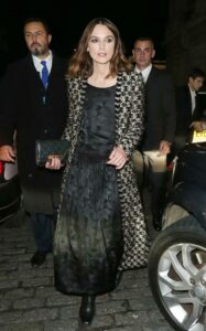 Keira Knightley in a Black Dress