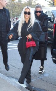 Kim Kardashian in a Black Outfit