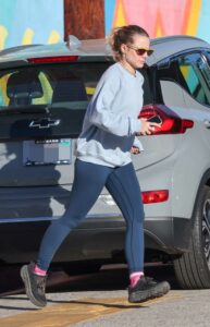Kristen Bell in a Grey Sweatshirt