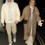 Tasha Ghouri in a Tan Coat Was Seen Out with Andrew Le Page at Winter Wonderland in London 11/25/2022