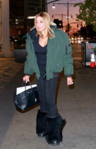Wendy Williams in a Green Jacket