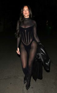 Anastasia Karanikolaou in a Barely See-Through Outfit