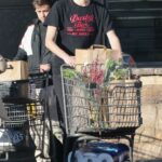 Anna Osceola in a Black Tee Exits Gelson’s After Getting Some Grocery Shopping Done on Christmas Eve in Los Feliz 12/24/2022