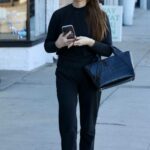 Ashley Greene in a Black Sweatsuit Was Seen Out with Her Mom in Studio City 12/24/2022
