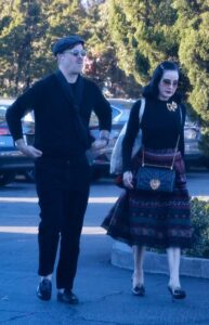 Dita Von Teese in a Black Sweater