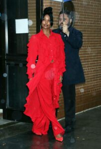 Gabrielle Union in a Red Ensemble