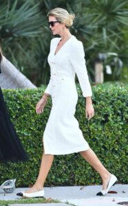 Ivanka Trump in a White Dress