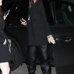 Kesha in a Black Outfit Arrives at Italian Restaurant Giorgio Baldi for Dinner in Santa Monica 11/30/2022