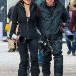 Lauren Sanchez in a Black Outfit Hits the Slopes in Aspen 12/27/2022