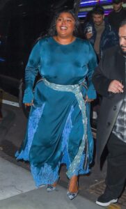 Lizzo in a Blue Dress