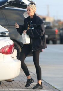 Miley Cyrus in a Black Jacket