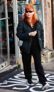 Natasha Lyonne in a Black Puffer Jacket