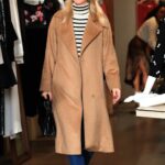 Nicky Hilton in a Tan Coat Goes Shopping at Alice + Olivia in Beverly Hills 12/22/2022