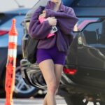 Olivia Jade in a Purple Spandex Shorts Was Seen Out in Los Angeles 12/26/2022