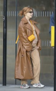 Stacey Dooley in a Tan Coat