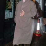 Tilda Swinton in a Black Beanie Hat Was Seen on a Cold Night in London 12/19/2022