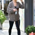 Alessandra Ambrosio in a Black Flip-Flops Was Seen Out in Brentwood 01/06/2023
