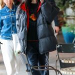 Amelia Hamlin in a Black Puffer Jacket Was Seen Out in Bel Air 12/31/2022
