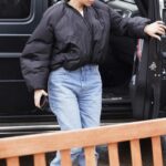 Anastasia Karanikolaou in a Black Jacket Was Seen Out in Aspen 01/01/2023