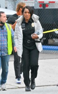 Angela Bassett in a Police Officer Uniform