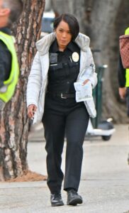 Angela Bassett in a Police Officer Uniform