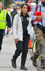 Angela Bassett in a Police Officer Uniform