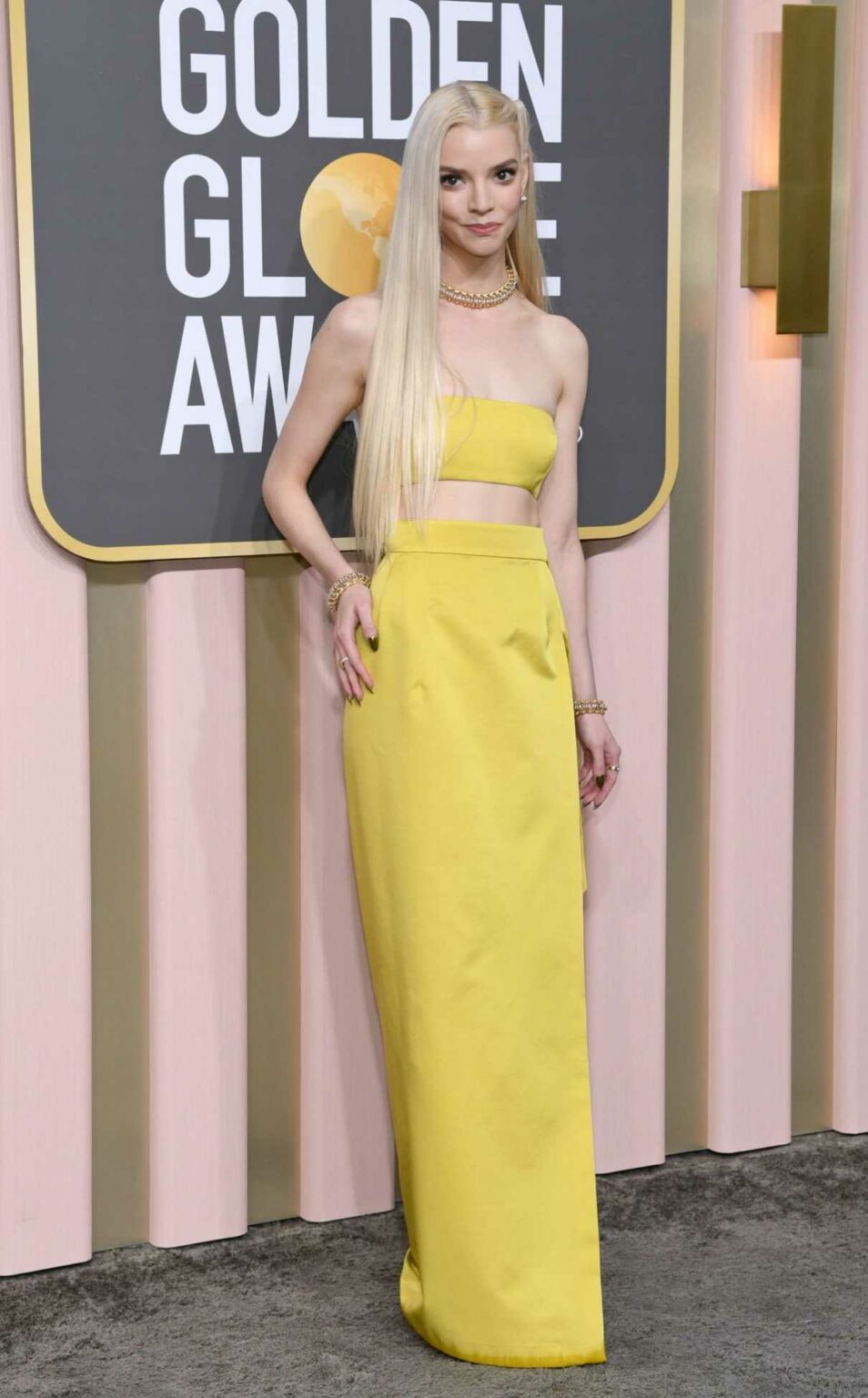 Anya TaylorJoy Attends the 80th Annual Golden Globe Awards in Beverly