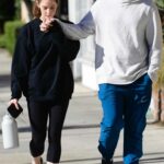 Ashley Greene in a Black Sweatshirt Was Seen Out with Paul Khoury in Studio City 01/06/2023