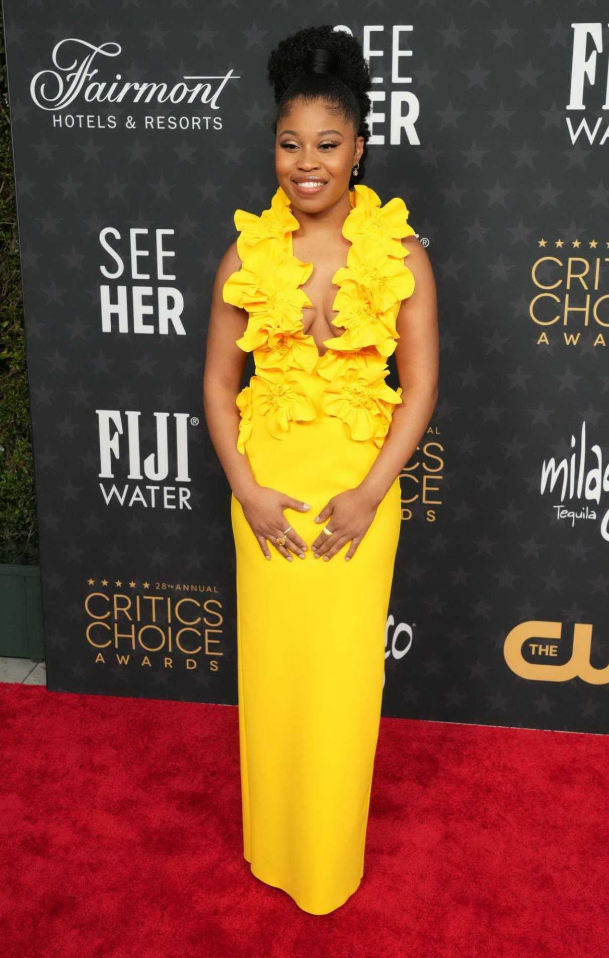 Dominique Fishback Attends the 28th Annual Critics Choice Awards in Los