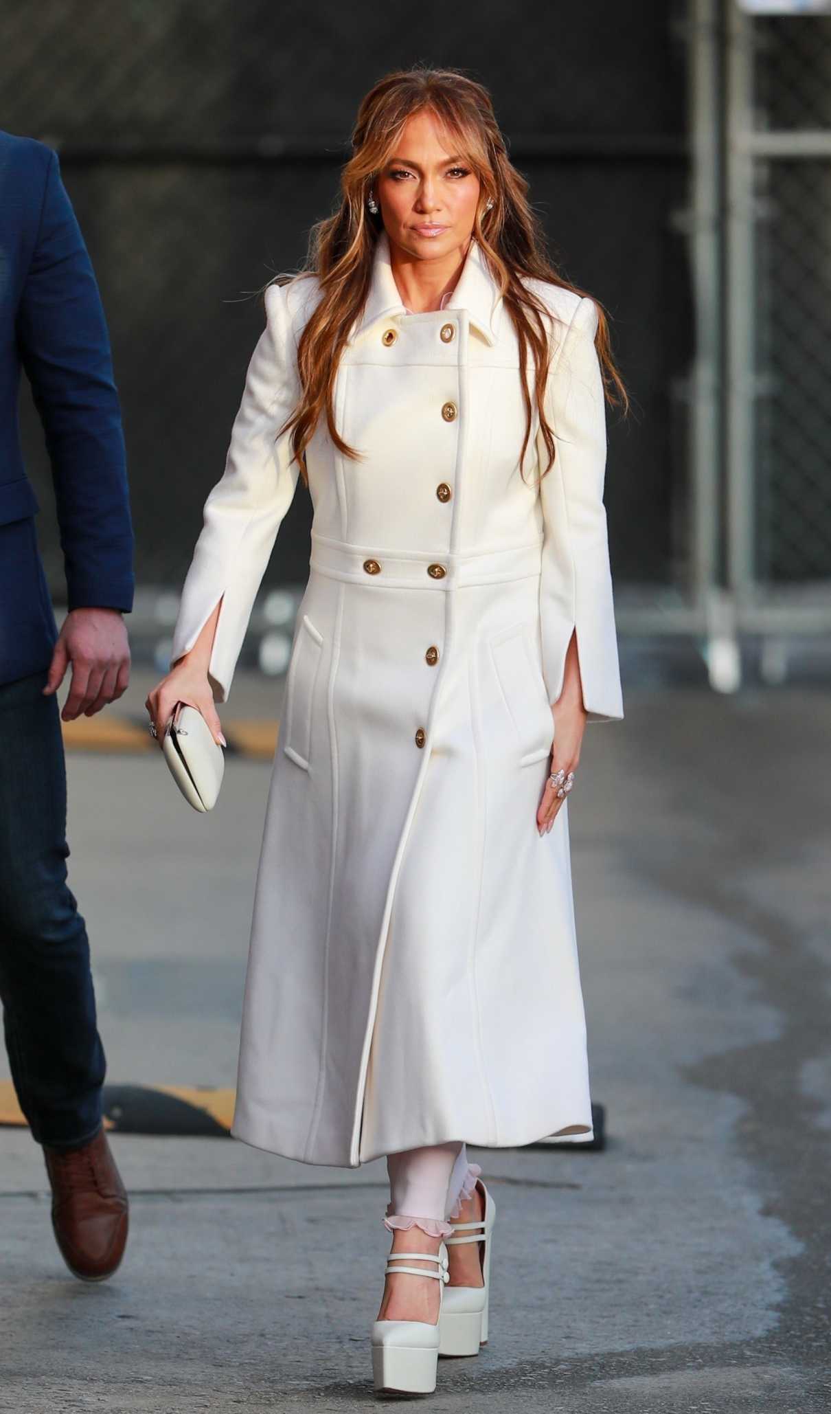 Jennifer Lopez in a White Coat