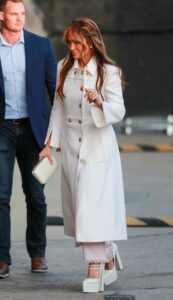 Jennifer Lopez in a White Coat
