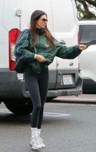 Kendall Jenner in a Black Leggings