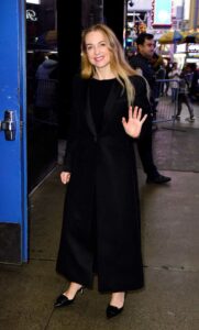 Kerry Condon in a Black Coat