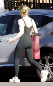 Kristen Bell in a Black Catsuit