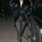 Kylie Jenner in a Black Fur Coat Was Seen During a Night Out in Aspen 12/31/2022