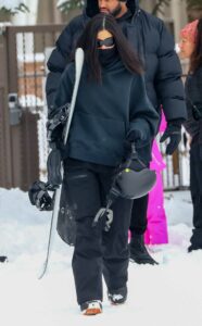 Kylie Jenner in a Black Hoodie