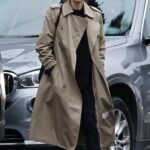 Rooney Mara in a Beige Trench Coat Goes Grocery Shopping on New Year’s Eve in Studio City 12/31/2022