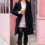 Caylee Cowan in a Black Coat Was Seen Out in New York 02/09/2023