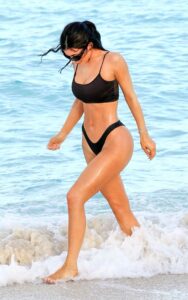 Kylie Jenner in a Black Bikini