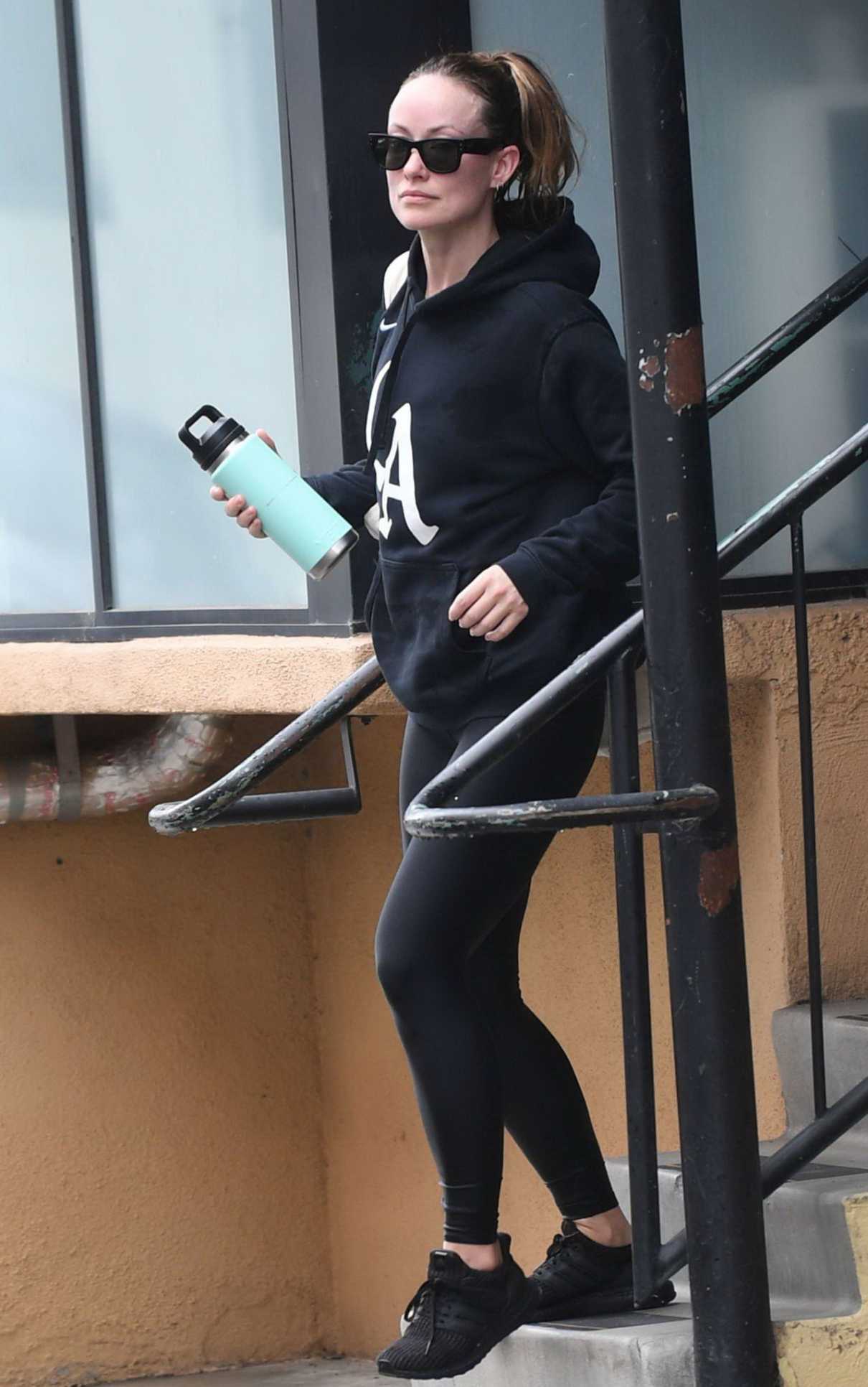 Olivia Wilde in a Black Hoodie