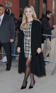 Reese Witherspoon in a Black Coat