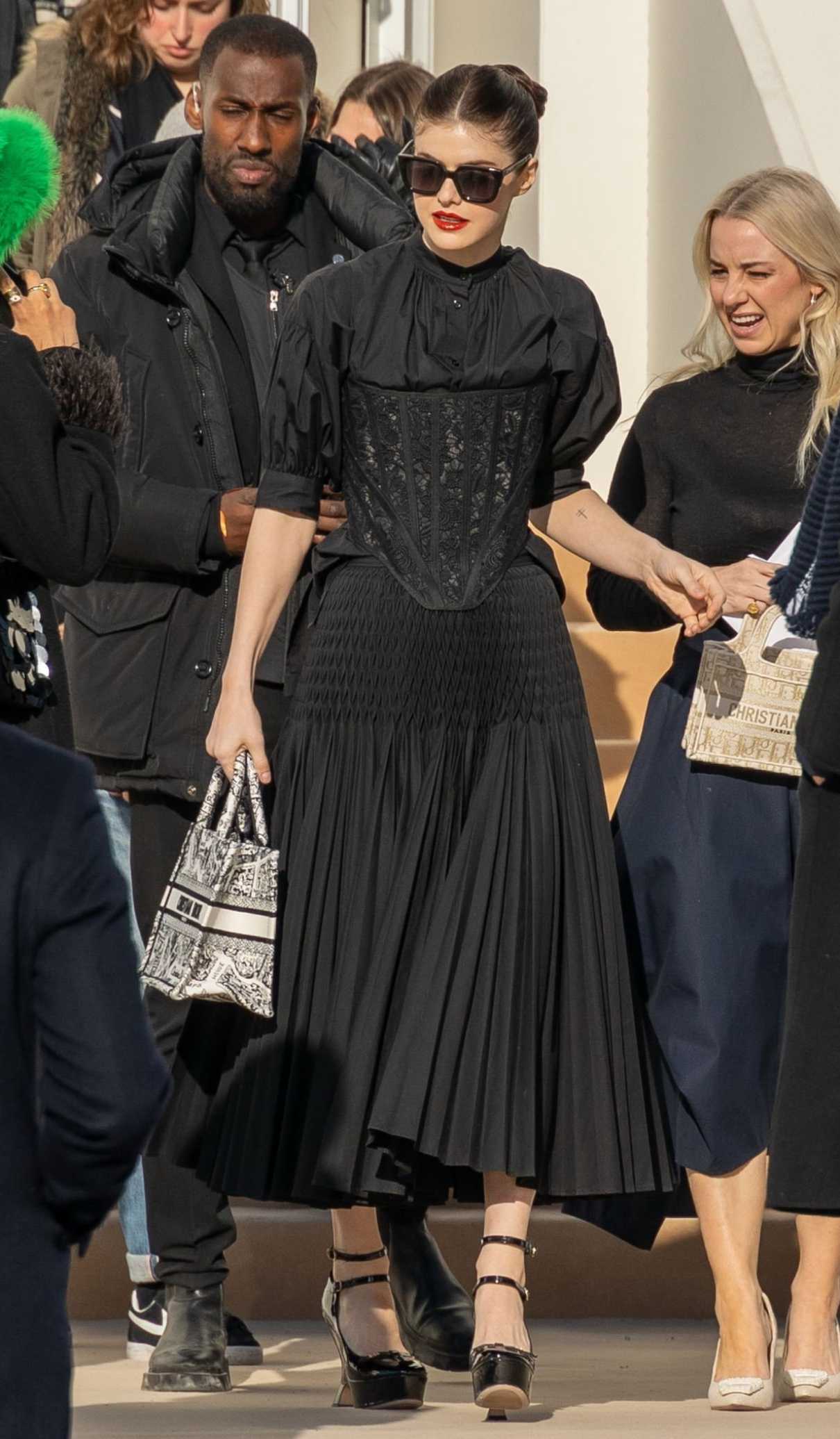 Alexandra Daddario Attends the Christian Dior Fashion Show During 2023