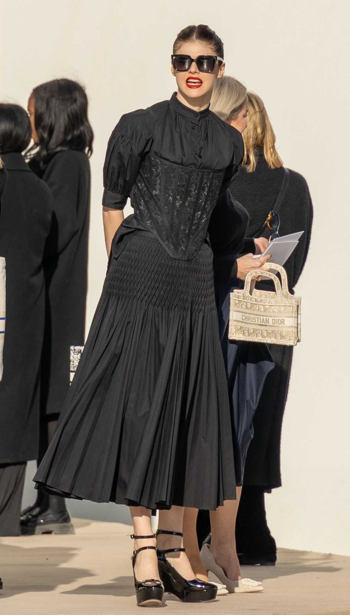 Alexandra Daddario Attends the Christian Dior Fashion Show During 2023